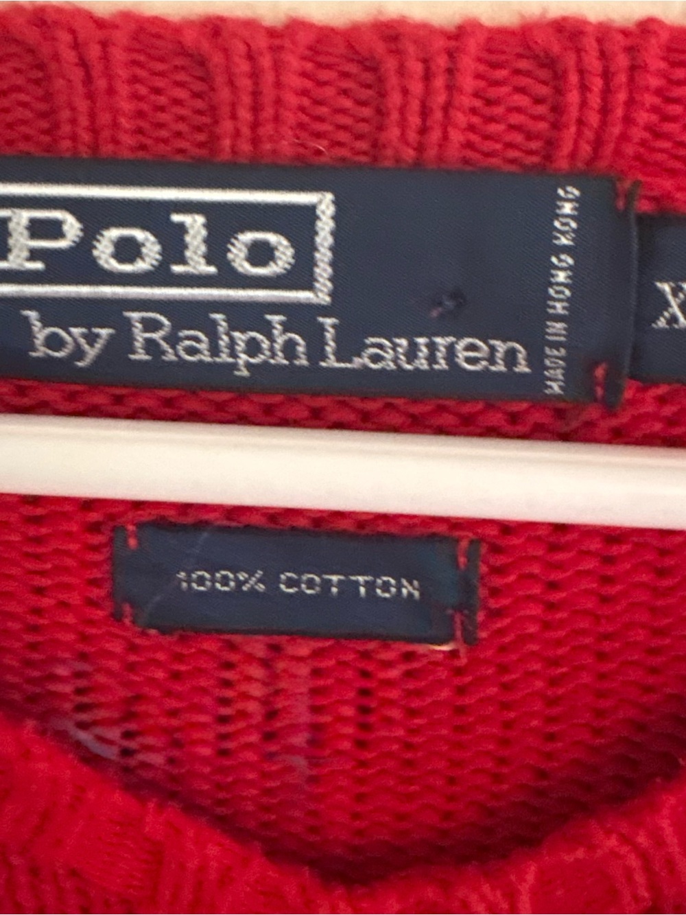 Polo Ralph Lauren Men's Red Crewneck Knit Sweater XXL